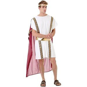 NEW Hauntlook Roman Emperor Men's XXL Halloween Costume - Julius Caesar Toga